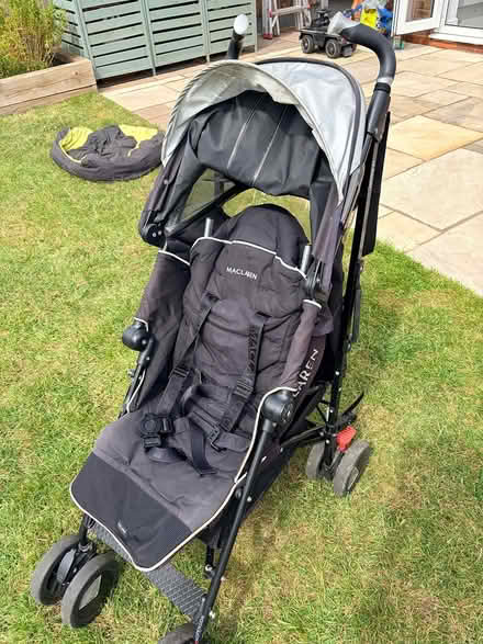 Photo of free McLaren Black Pram (Wootton) #3