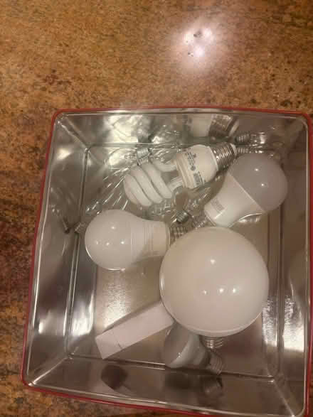 Photo of free Box of random light bulbs (Boston) #2