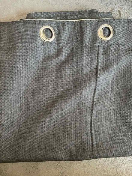 Photo of free Grey eyelet curtains x2 (IG7) #1