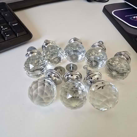 Photo of free 8 glass cabinet door knobs (Longbridge B31) #2