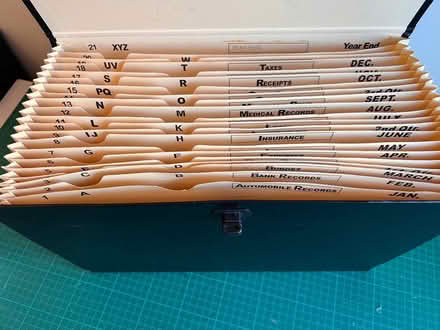 Photo of free Expanding box file with dividers (Porthill ST5) #2