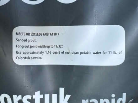 Photo of free Colored cement based sanded grout colour Caliza (beige) 5kg (Letchworth SG6) #2