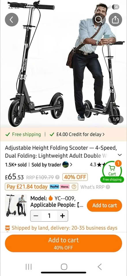 Photo of Electric scooter (Liverpool L9) #1
