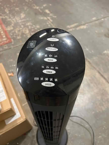 Photo of free Black standing fan (Morgan hill) #1