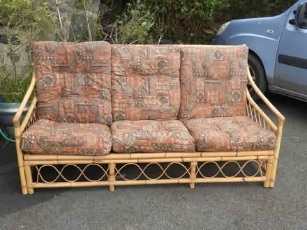 Photo of free Bamboo 3 Seat Sofa (Harlech LL46) #1