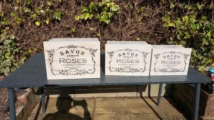 Photo of free Three cream boxes (Reddish SK5) #1