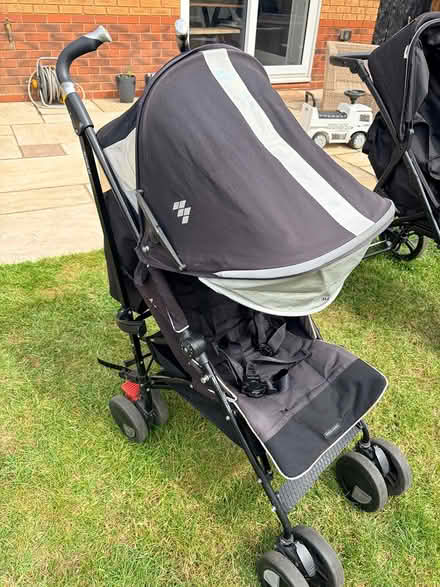 Photo of free McLaren Black Pram (Wootton) #2