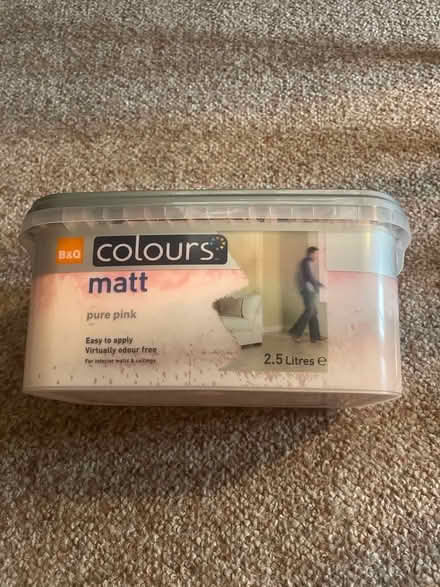 Photo of free 2.5 litres pure pink matt paint (IP7) #1