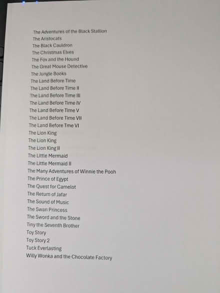 Photo of free VHS tapes children's movies (Unionville) #2