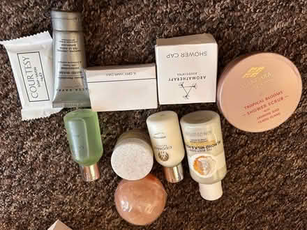 Photo of free Selection of minature bath/shower bits (Skerton LA1) #1