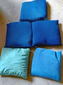 Photo of free 5 cushions (Glenfield Rd area LE3) #1