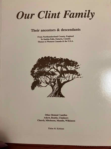 Photo of free Family history book - Clint family (Near Carlingwood Mall) #1