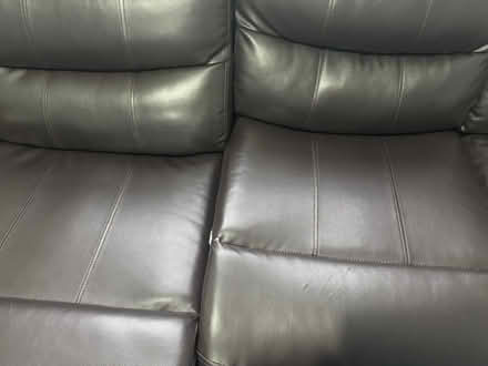 Photo of free Leather sofa (Cheltenham) #3