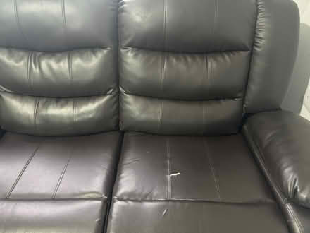 Photo of free Leather sofa (Cheltenham) #4