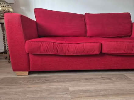 Photo of free Red sofa (Rowhedge CO5) #2