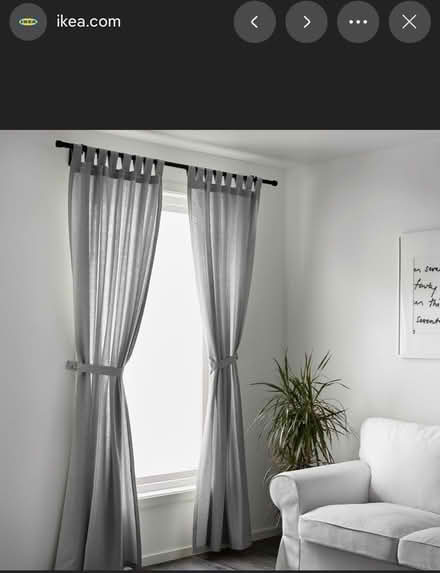 Photo of free IKEA Lenda light filtering curtains (Kensington Brooklyn) #3