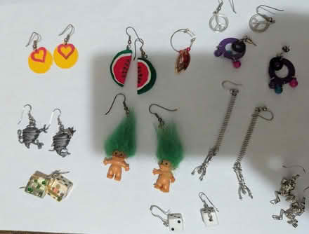 Photo of free Lots of 90's Novelty Earrings (Japantown, San Jose) #1