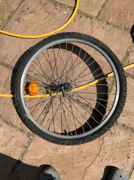 Photo of free Bicycle front wheel (KT19 8FZ) #1