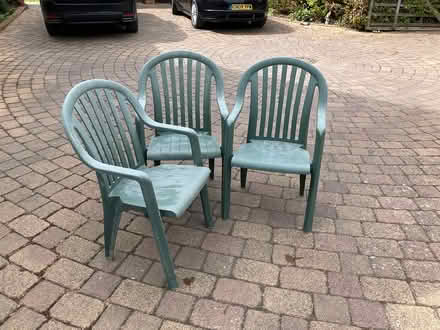 Photo of free 3 x garden chairs (CT5) #1