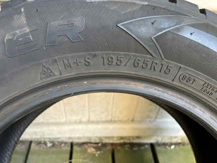 Photo of free New car tire, size 195/65R15 (Mt. Pleasant DC) #2
