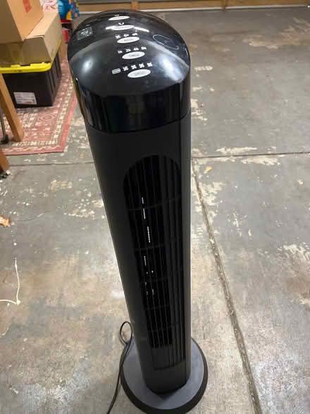 Photo of free Black standing fan (Morgan hill) #2