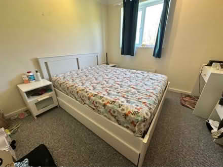 Photo of free King size ikea bed with storage (PE38LB) #3