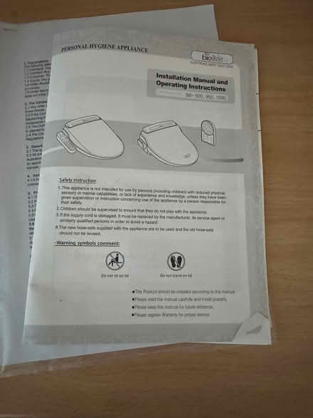 Photo of free Bio bidet (Leatherhead) #2