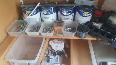 Photo of free Shed stuff - paint, nails, heater, ladders (Hove BN3) #2