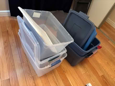 Photo of free Plastic storage bins (Orleans) #1