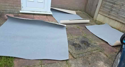 Photo of free brand new clean grey carpet offcuts (preston PR2) #1