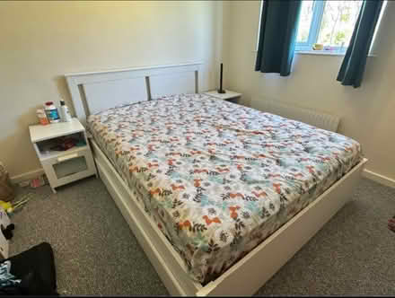 Photo of free King size ikea bed with storage (PE38LB) #1