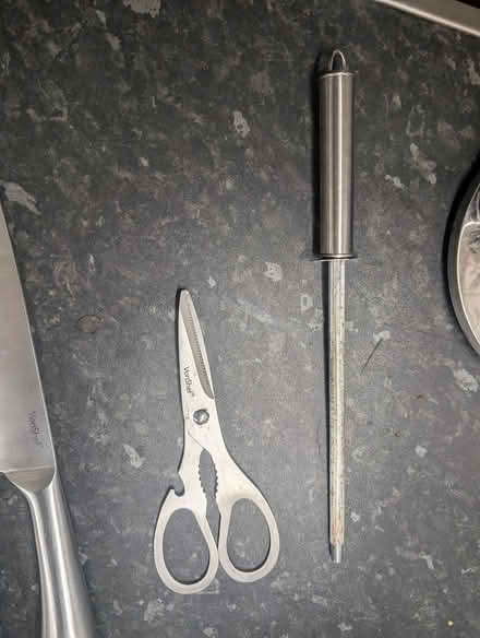 Photo of free Kitchen knives, sharpener, scissors (Blackwall, E14) #3