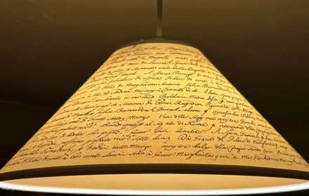 Photo of free Script design lampshade (Barkham RG41) #1
