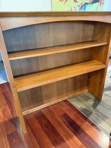 Photo of free Wooden desk with drawers and hutch (Sunnyvale) #2