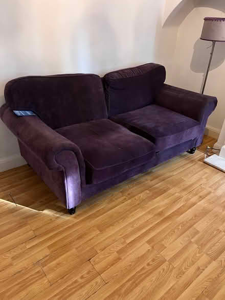 Photo of free Purple Sofa , Beds, Cabinets (Buckhurst Hill IG9) #1