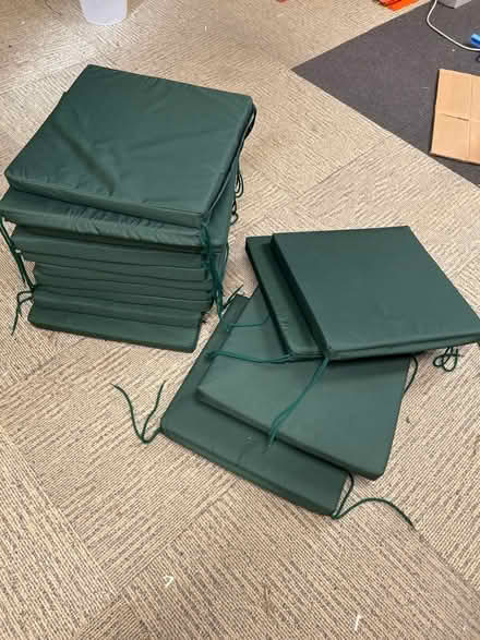 Photo of free Garden furniture cushions green (Haldens AL6) #1