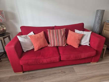 Photo of free Red sofa (Rowhedge CO5) #3