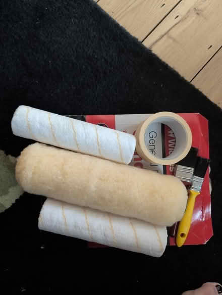 Photo of free New paint roller sleeves, paint brushes and sandpaper (Hertford SG13) #1