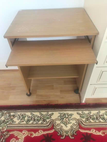 Photo of free Small desk or table with chair (TW7 4) #1