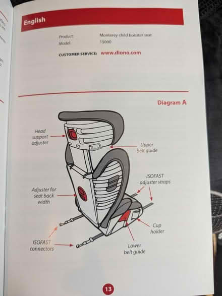 Photo of free high back booster car seat (Well street E9) #4
