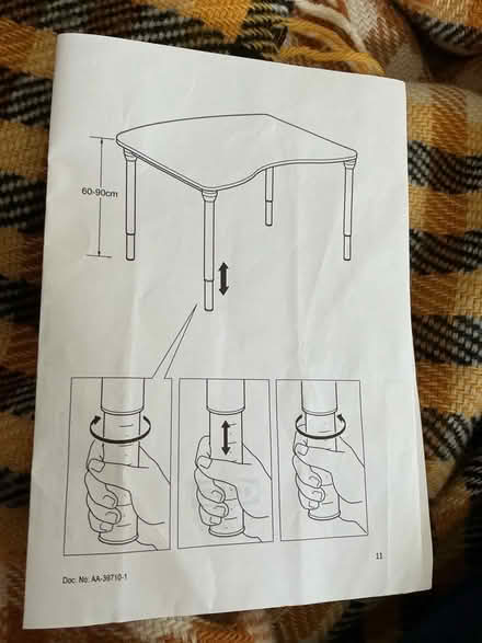 Photo of free Adjustable height desk (Teddington TW11) #3