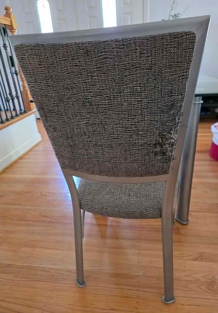 Photo of free Glass table with two chairs (cupertino near library) #4