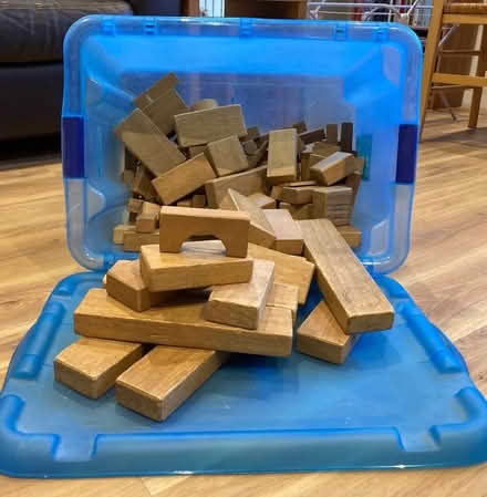 Photo of free Children’s Wooden Bricks (Leasgill LA7) #1