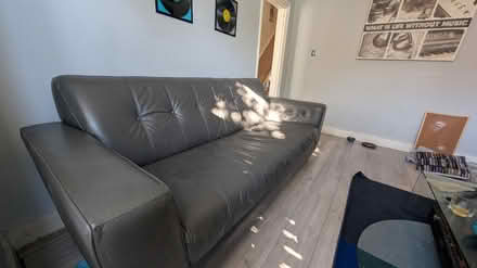 Photo of free 3 seater sofa leather style (East dulwich) #2