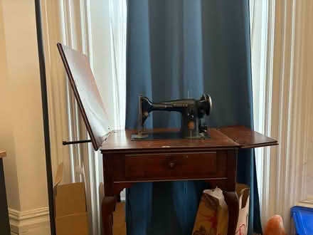 Photo of free Singer sewing machine table (Boston) #1