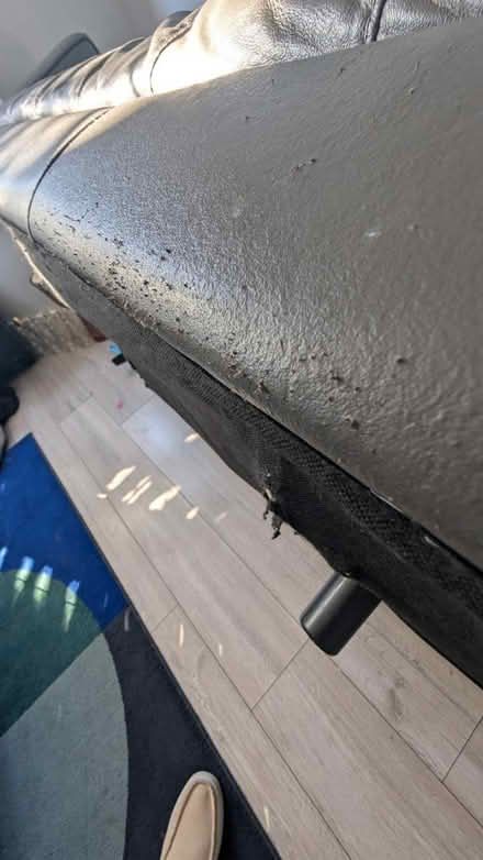 Photo of free 3 seater sofa leather style (East dulwich) #4