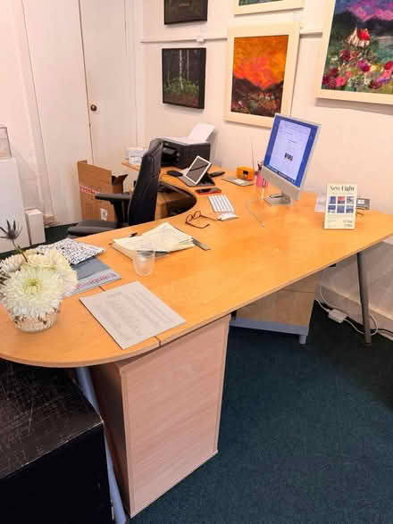 Photo of free Corner office desk and drawers (New Town EH3) #1