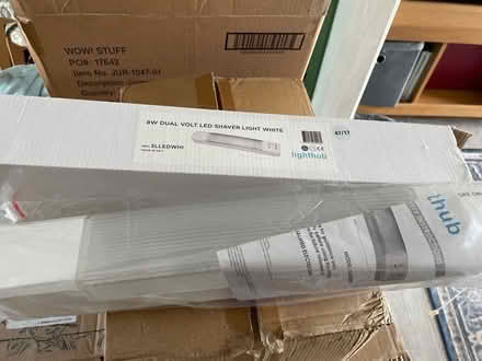 Photo of free Bathroom shaver/light white (Northlands Wood) #1