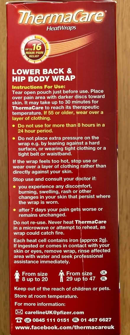 Photo of free Heat wraps for pain relief (GMV SE10) #4