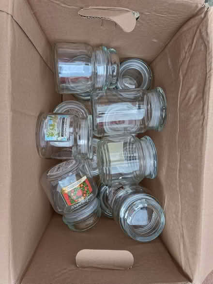 Photo of free Empty glass candle jars (Monkstown BT37) #1